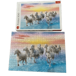 Puzzel Witte Paarden