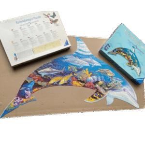 Puzzel silhouet dolfijn