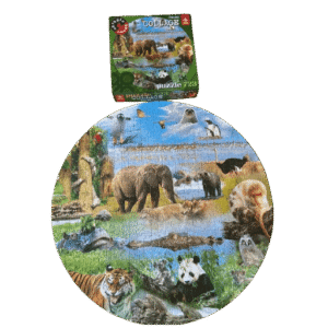 Puzzel rond Fauna collage