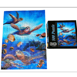 Puzzel 3D Turtles in Light