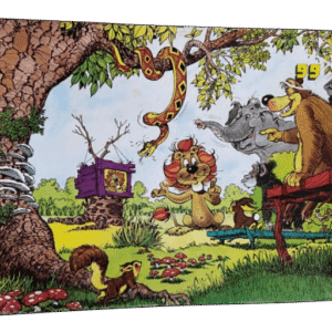 Puzzel “Loeki” de leeuw op t.v. (99 stukjes)