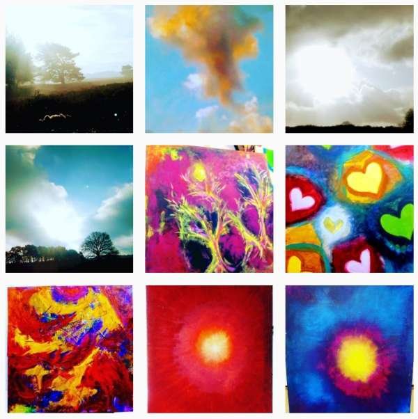 Paintings collage